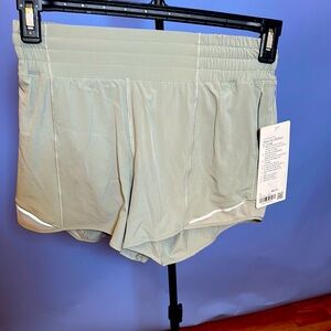 Lululemon Gray Athletic Shorts with Elastic Waistband and Lightweight Fabric